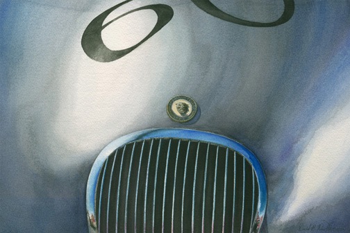 "Silver Cat" (#60 1953 Jaguar C-Type)